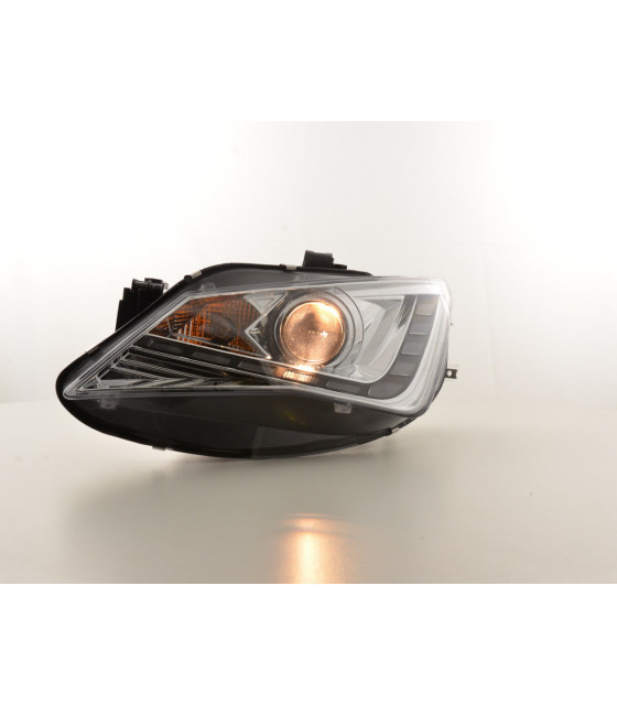 Phares - Phare Daylight LED DRL look Seat Ibiza 6J à partir de 2012 chromé…