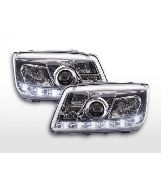 Phares - Phare Daylight LED feux de jour VW Bora 98-05 chrome…