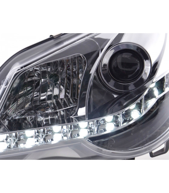 Phares - Phare Daylight LED feux de jour VW Polo 4 9N3 chrome…