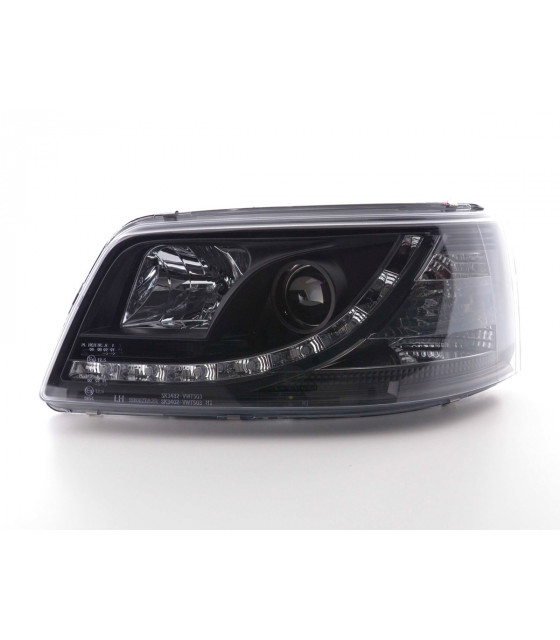 Phares - Phares Daylight LED feux de jour VW Bus T5 03-09 noir…