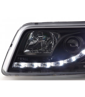 Phares - Phares Daylight LED feux de jour VW Bus T5 03-09 noir…