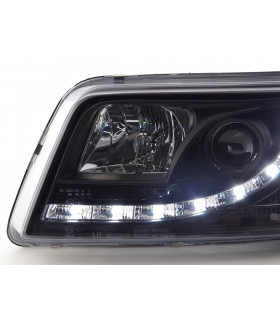 Phares - Phares Daylight LED feux de jour VW Bus T5 03-09 noir…