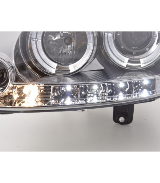 Phares - Phares pour VW Golf 5 03-08 chrome…