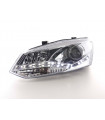 Phares - Phare Daylight LED DRL look VW Polo type 6R 2010- chrome…