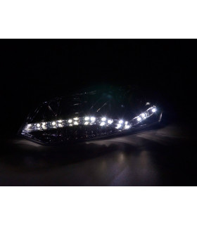 Phares - Phare Daylight LED DRL look VW Polo type 6R 2010- chrome…