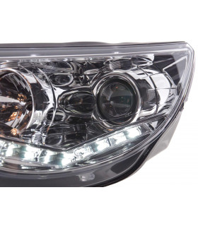 Phares - Phares Daylight LED feux de jour VW Tiguan 07-11 chrome…