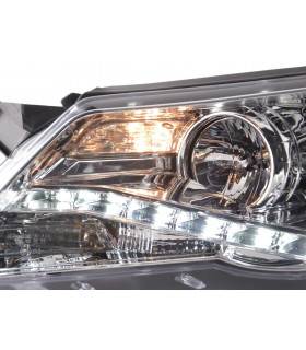 Phares - Phares Daylight LED feux de jour VW Tiguan 07-11 chrome…