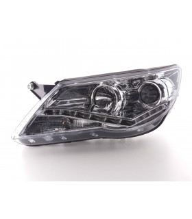 Phares - Phares Daylight LED feux de jour VW Tiguan 07-11 chrome…