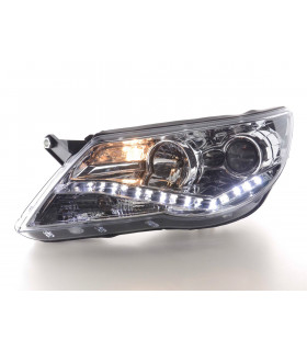 Phares - Phare Daylight LED DRL look VW Tiguan 07-11 chrome…