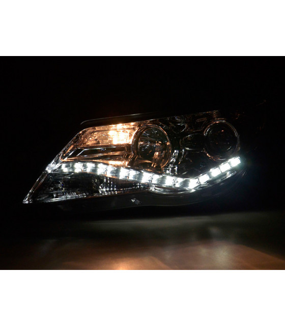 Phares - Phare Daylight LED DRL look VW Tiguan 07-11 chrome…