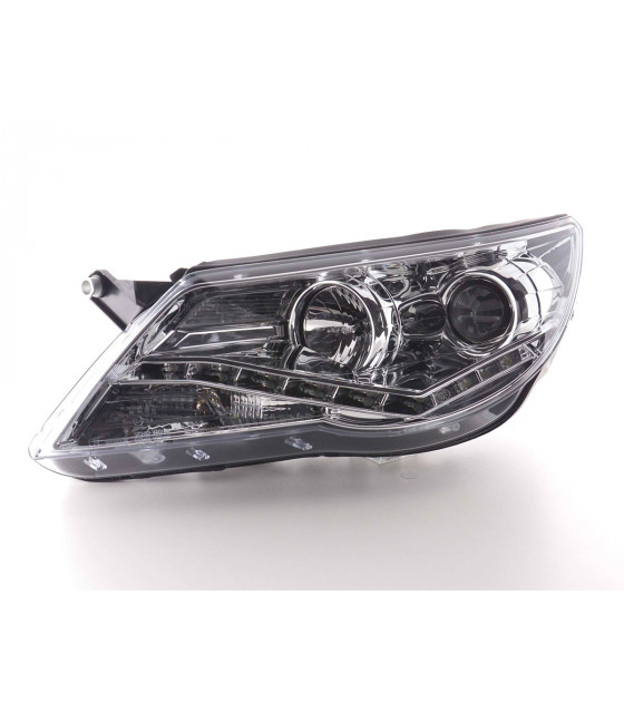 Phares - Phare Daylight LED DRL look VW Tiguan 07-11 chrome…