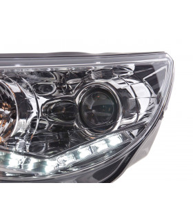 Phares - Phare Daylight LED DRL look VW Tiguan 07-11 chrome…