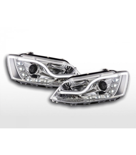 Phares - Phares Daylight LED feux de jour VW Jetta 6 à partir de 2011 chrome…