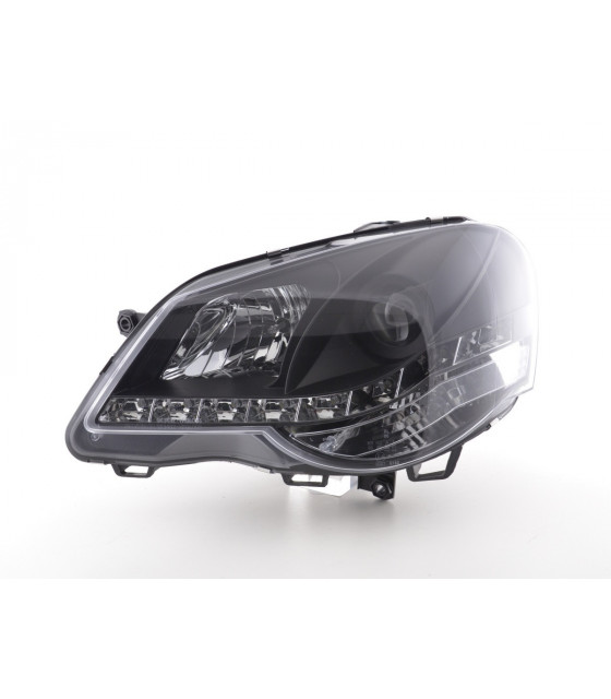 Phares - Phare Daylight LED feux de jour VW Polo 9N3 05-09 noir…