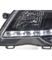 Phares - Phare Daylight LED feux de jour VW Polo 9N3 05-09 noir…