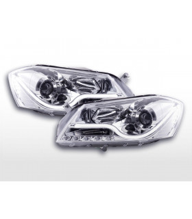 Phares - Phare Daylight LED DRL look VW Passat B7 3C 10- chrome…