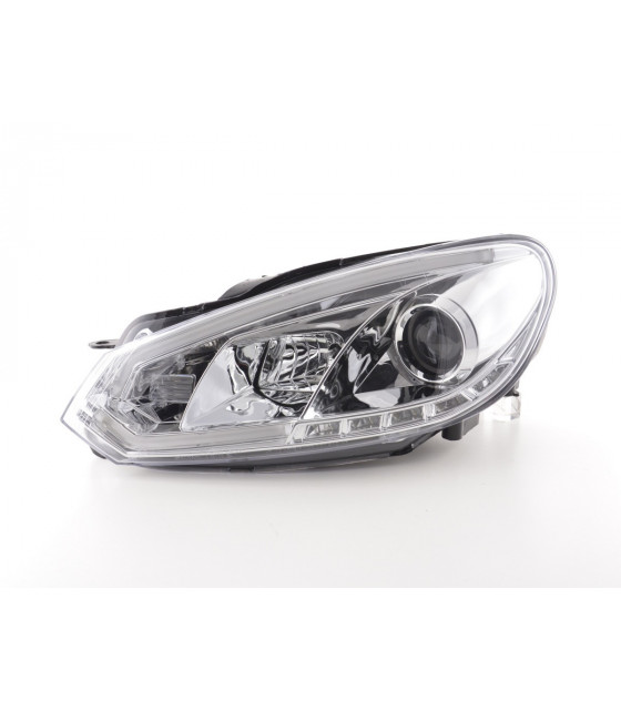 Phares - Phares Daylight LED feux de jour VW Golf 6 08-12 chrome…