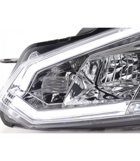 Phares - Phares Daylight LED feux de jour VW Golf 6 08-12 chrome…