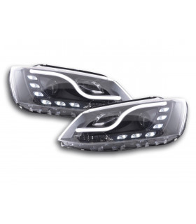 Phares - Phares Daylight LED feux de jour VW Jetta 6 11- noir…