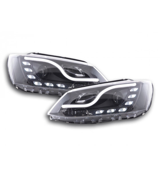 Phares - Phares Daylight LED feux de jour VW Jetta 6 11- noir…