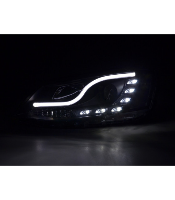 Phares - Phares Daylight LED feux de jour VW Jetta 6 11- noir…