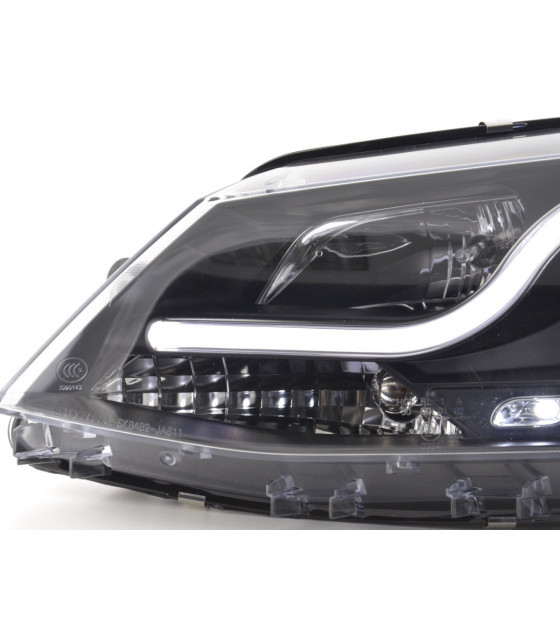 Phares - Phares Daylight LED feux de jour VW Jetta 6 11- noir…