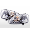 Phares - Phare Daylight à LED DRL look VW Golf 5 type 1K 03-08 chromé pour