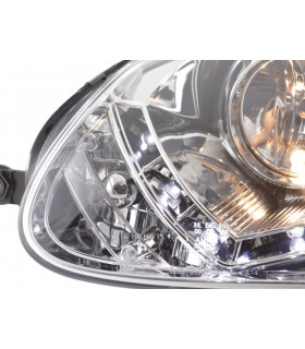 Phares - Phare Daylight à LED DRL look VW Golf 5 type 1K 03-08 chromé pour