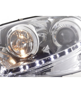 Phares - Phare Daylight à LED DRL look VW Golf 5 type 1K 03-08 chromé pour