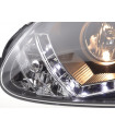 Phares - Phare Daylight LED look DRL VW Golf 5 type 1K 03-08 noir pour conduite