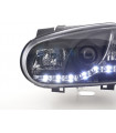 Phares - Phare Daylight LED look DRL VW Golf 4 type 1J 98-03 noir pour conduite