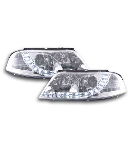 Phares - Phare Daylight LED look DRL VW Passat type 3BG 00-05 chromé pour