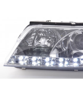 Phares - Phare Daylight LED look DRL VW Passat type 3BG 00-05 chromé pour