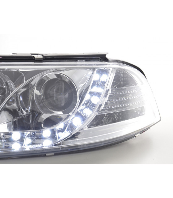 Phares - Phare Daylight LED look DRL VW Passat type 3BG 00-05 chromé pour