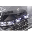 Phares - Phare Daylight LED look DRL VW Polo type 9N3 05-09 noir pour conduite