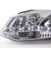 Phares - Phare Daylight LED look DRL VW Polo type 6R 2010- chromé pour conduite