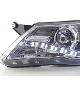 Phares - Phare Daylight LED DRL look VW Tiguan 07-11 chromé pour conduite à