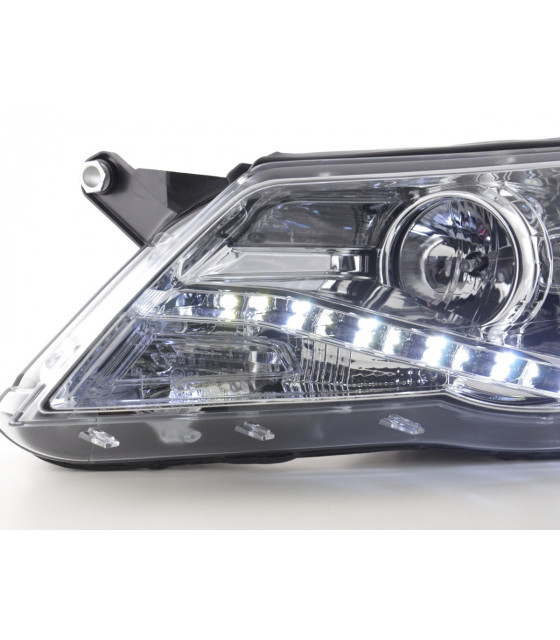 Phares - Phare Daylight LED DRL look VW Tiguan 07-11 chromé pour conduite à