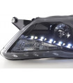 Phares - Phare Daylight LED look DRL VW Tiguan 07-11 noir pour conduite à