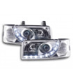 Phares - Phare Daylight LED look DRL VW Bus type T4 90-96 chromé pour conduite