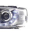 Phares - Phare Daylight LED look DRL Bus VW type T4 96-03 chromé pour conduite