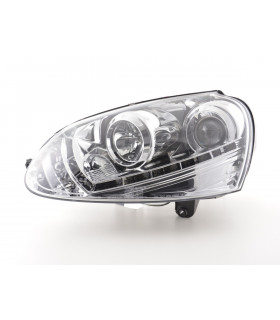 Phares - Phare Daylight LED Feux de jour LED VW Golf 5 type 1K 03-08 chrome