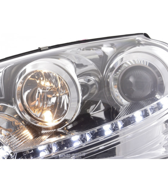 Phares - Phare Daylight LED Feux de jour LED VW Golf 5 type 1K 03-08 chrome