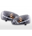 Phares - Phare Daylight LED feux diurnes VW Golf 5 type 1K 03-08 noir pour