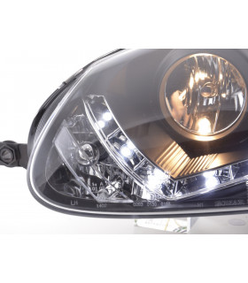 Phares - Phare Daylight LED feux diurnes VW Golf 5 type 1K 03-08 noir pour