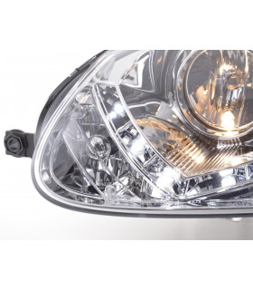 Phares - Phare Daylight LED Feux de jour LED VW Golf 5 type 1K 03-08 chrome