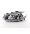 Phares - Phare Daylight LED Feux de jour LED VW Golf 6 type 1K 08- chrome pour