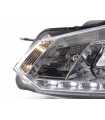 Phares - Phare Daylight LED Feux de jour LED VW Golf 6 type 1K 08- chrome pour