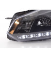 Phares - Phare Daylight LED feux diurnes VW Golf 6 type 1K 08- noir pour