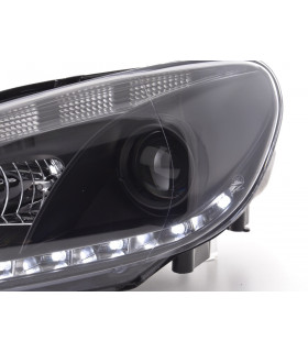 Phares - Phare Daylight LED feux diurnes VW Golf 6 type 1K 08- noir pour